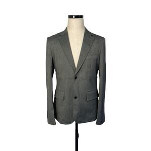 Jachs New York Gray Blazer Mens Size Medium Two Button Faux Pocket Business